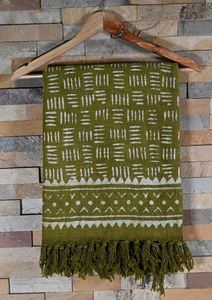 Manta Decorativa de Algodón Ecológico con Estampado a Mano, Hecha a Mano en India, para Sofá y Cama - Product Image 2