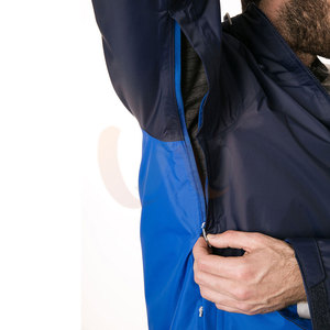 Chaqueta Cortavientos Casual de Lona con Capucha para Hombre, Cierre Frontal con Cremallera, Ecológica, Resistente al Viento, Transpirable, Nailon/Poliéster de Alta Calidad - Product Image 5