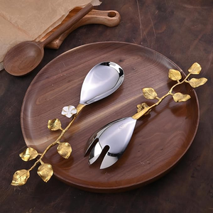 Ensembles de cuillères en acier miroir de luxe jetables pour mariages élégants et fêtes festives, fabriquées à la main en Inde - Product Image 5