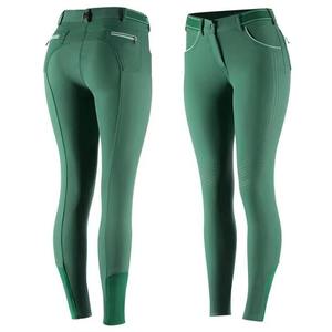 Pantalons d'équitation pour femmes avec grip en silicone, leggings d'équitation extensibles, vêtements de sport, fournisseur OEM - Product Image 2