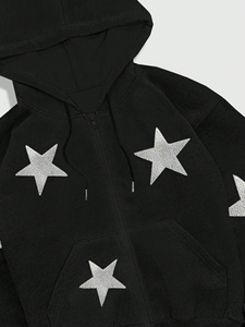 เสื้อฮู้ดดี้ผู้ชายปักโลโก้เชนิลล์แบบสั่งทำตามความต้องการสูง พร้อมโครงสร้างผ้าที่เบาและคุณภาพพรีเมียม - Product Image 3