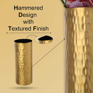 Vase à fleurs en fer forgé fait main, design traditionnel, plaqué or, pour la maison, le bureau, le café, les mariages, les anniversaires, vase personnalisé - Product Image 4