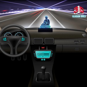 Vente flash : Idole de Bouddha LED pour tableau de bord de voiture avec éclairage alimenté par USB et design élégant en acrylique, disponible à bon prix. - Product Image 2