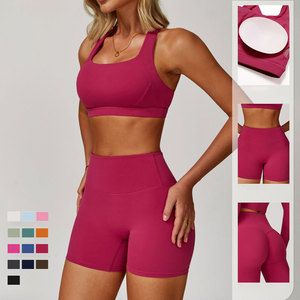 Ensemble de yoga lavande : Leggings évasés taille haute et veste longue zippée en Spandex/Nylon, extensible dans les quatre sens, respirant, sans coutures, couleur unie - Product Image 3