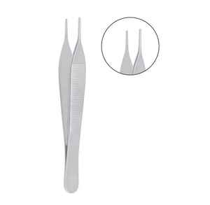 Pinzas Adson Bayonet Kocher de 6.25 pulgadas, 1x2 dientes, instrumentos ORL premium, juegos de acero inoxidable alemán de alta calidad - Product Image 2