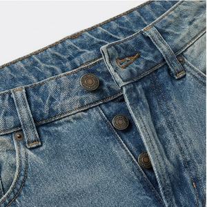 Pantalones Cortos de Mezclilla para Hombre, Estilo Vintage, Lavados, Holgados, de Alta Calidad, Personalizados, a la Moda - Product Image 4