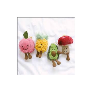 Juguetes de Peluche de Frutas, Plátano, Fresa, Piña, Mango, Naranja, Uva, Peluche Suave para Niños de 2 a 4 Años, Unisex - Product Image 2