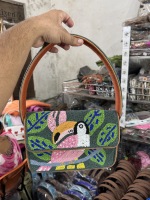 Tas Selempang Bordir Bohemian Modern India Buatan Tangan dengan Manik-Manik, Ringan, Kapasitas Besar, Tas Wanita untuk Acara Malam