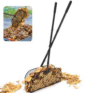 Pelle à feuilles en bois de chêne sculptée à la main - Outil de nettoyage d'automne en gros - Product Image 2