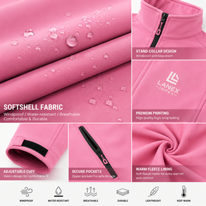 Veste softshell pour femme personnalisée, imperméable, coupe-vent, vêtements de travail en plein air, veste OEM ODM, étiquette privée, uniforme d'entreprise pour femmes - Product Image 5