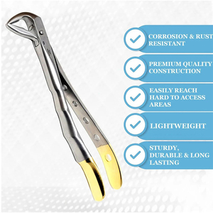 Forceps d'extraction dentaire manuel en acier inoxydable de qualité médicale, modèle anglais n° 7 pour racines supérieures, instruments dentaires certifiés CE ISO - Product Image 4