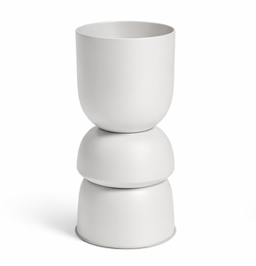 Best Arrival Metal Iron Planter <b>Pot</b> Matte <b>White</b> Succulent Planter <b>Pot</b> Round Minimalist Indoor Planter Customize Size Shape - Product Image 4