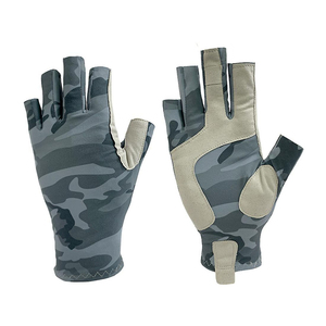 Guantes Deportivos Ligeros Antideslizantes para Exteriores, Guantes de Pesca Resistentes a los Arañazos, Disponibles para Venta al Por Mayor, Guantes de Medio Dedo - Product Image 1