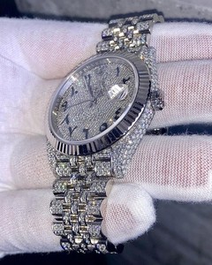 Joyas de Belleza de Edición Limitada Hechas a Mano, de Lujo, en Acero Inoxidable con Cristal de Zafiro, Unisex, Clásicas, Estilo Hip Hop, Mecánicas - Product Image 5