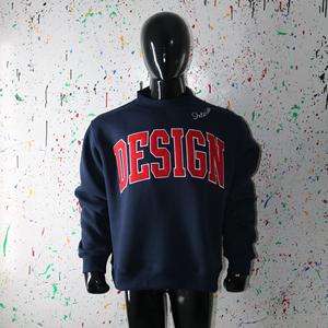 DESIGN BLUE Sweat-shirt à col montant 100% RED Broderie appliquée Sweat-shirt à col large URBAN PRODUCTIONS - Product Image 2