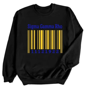 Sudadera con Capucha Negra con Gráfico de Código de Barras, Manga Larga, Cuello Redondo, Informal, para Hombre y Mujer, Estilo Urbano, Cómoda para Invierno - Product Image 1