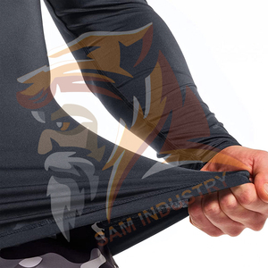 Lightweight Solid Pattern Eco-Friendly High Quality Spandex/Polyester Regular Fit New Style <b>Compression</b> <b>Shirts</b> - Product Image 4