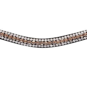 Banda para la frente de Carreras de Caballos ecuestres aceptada por OEM, cristales de cristal ostentosos de cinco filas, banda para la frente de cuero de caballo enjoyado Diamante - Product Image 4