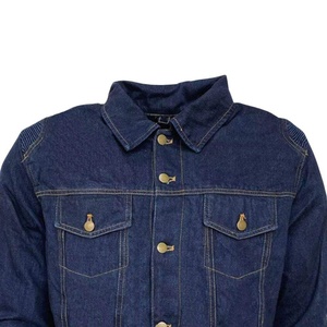 Veste en jean pour homme, style workwear, col rabattu, simple boutonnage, coupe droite, coton délavé, bleu, pour l'automne - Product Image 4