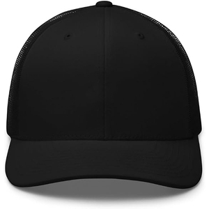 Gorra Trucker Unisex Negra de 6 Paneles, Tejido de Malla Transpirable, Estilo Casual para Adultos, Primavera Verano - Product Image 4