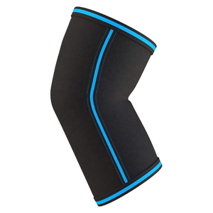 Mangas de codo de nailon y spandex de 5 mm, ligeras, transpirables, antideslizantes, para entrenamiento de press de banca y cross-fit, protectores de codo. - Product Image 1