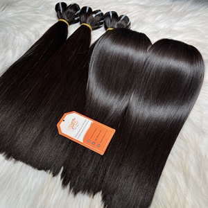 Grand stock d'extensions de cheveux humains 100% trame osseuse droite 14-16 pouces couleur naturelle extrémité épaisse disponible pour la vente en gros - Product Image 3