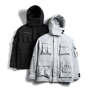 mens techwear jacket designed for streetwear fashion with modern functional elements men techwear jacket - Product Image 4