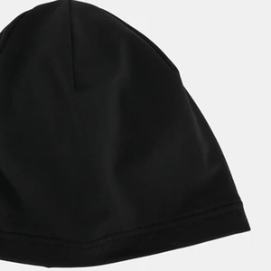 Gorro de Punto Acrílico Negro Unisex, Gorro Casual de Invierno de Color Sólido, Tejido a Máquina, Talla Adulto 56-58CM - Product Image 5