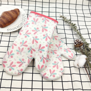 Custom <b>Oven</b> Mitts 1 Pair of Quilted Terry Cloth Lining Extra Long Professional Heat Resistant Kitchen <b>Oven</b> <b>Gloves</b> - Product Image 5