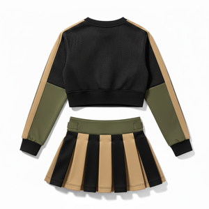 Tenues de compétition de cheerleading respirantes OEM, uniformes sexy pour femmes, créez votre propre tenue professionnelle pour équipe de danse - Product Image 3