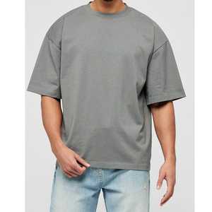 Camiseta Deportiva Oversize de Algodón 100% para Hombre, Cuello Redondo, Manga Corta, 230 g/m², Estilo Casual - Product Image 5