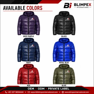 Veste à capuche matelassée unisexe personnalisée, réfléchissante, durable, en toile, zippée, sportive, coupe-vent, décontractée, imperméable et à séchage rapide - Product Image 5
