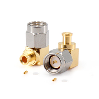 Connecteur RF à souder SMA mâle 50 Ohm DC-18GHz avec placage or en laiton pour câble CLC260 / SS405 / RG405 - Prix usine XINQY