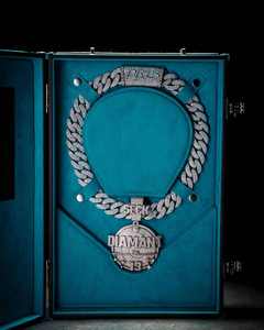 <b>Solid</b> Trendy 925 <b>Silver</b> Luxury for Certified <b>Necklace</b> VVS Moissanite Men Jewelry Claw Setting Rhodium Plated Iced Custom Hip Hop - Product Image 3