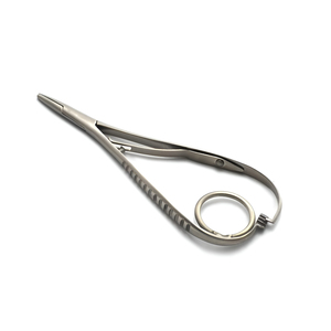 Porte-aiguille Mathieu en acier inoxydable allemand de qualité supérieure, avec anneau de maintien, 14 cm, instruments de chirurgie générale, ISO CE - Product Image 1
