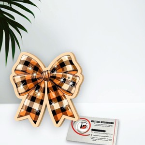 High Quality Butterfly Circle Checkered Bow Acrylic Lash Palette Eco-Friendly Reusable Lash Artists Custom Magnetic Eyelash - Product Image 3