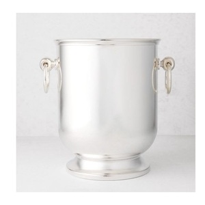 Refroidisseur à vin classique sur pied en argent – Glacière à champagne de qualité professionnelle pour mariages et célébrations d'anniversaire - Product Image 4