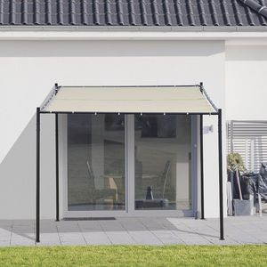 Gazebo da Esterno Impermeabile 10x9.5 Beige con Telaio in Acciaio e Pali in Alluminio, Portatile per Cortile o Parco - Product Image 2