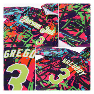 Sweat-shirt à capuche sport 3D personnalisé avec motif graffiti vert néon et blanc, streetwear, mode urbaine, graphisme audacieux - Product Image 5
