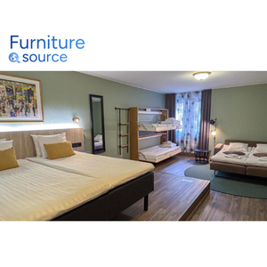 Ensemble de meubles de chambre à coucher en bois massif durable pour hôtels-Ensemble de meubles de chambre à coucher pour hôtels de luxe Casegoods de qualité complète du fabricant - Product Image 1