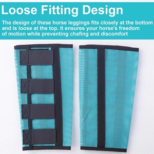 BRAND ZONE Botas ajustables antimosquitos para caballos, de malla transpirable, para protección de patas equinas, proveedor mayorista de equipo equino - Product Image 5