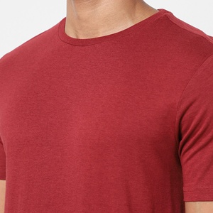 เสื้อยืดผู้ชายคุณภาพสูง ทรงปกติ ผ้าถักเนื้อนุ่ม 100% คอตตอน แขนสั้น คอกลม พิมพ์ลายตามสั่ง ลายเรียบ พรีเมียม - Product Image 4