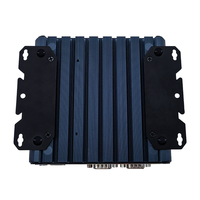 Mini-ordinateur industriel embarqué robuste sans ventilateur, boîtier en aluminium, double LAN, COM, HDMI, VGA, USB, large plage de température 24/7, alimentation longue durée, montage facile