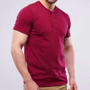 Camiseta Deportiva Casual de Verano de Secado Rápido con Botones y Logotipo Personalizado, Camiseta Deportiva de Manga Corta de Tela Tejida de Color Sólido - Product Image 2