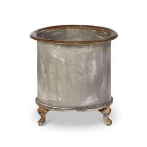Maceta de hierro metálico con acabado cromado, maceta y florero de alta calidad, muy vendida, para decoración de interiores, hogar u oficina. - Product Image 6