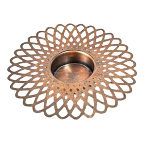 Portavelas votivo de hierro con acabado dorado para iluminar la decoración del hogar y otros tarros de portavelas - Product Image 4