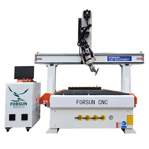 2024 4 Axis 1325 1530 size for Wood Carving Machinery with Rotary Axis for Furniture Legs CNC Wood Router 4 Axis price