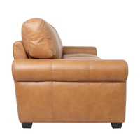 Canapé Chesterfield en cuir véritable trois places pour salon, villa et usage scolaire, design moderne, mobilier pour hôtel et maison