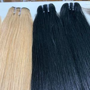 Extensions de cheveux vierges vietnamiens de qualité supérieure, naturels, lisses, en mèches, de donneur unique, en gros, décolorables, 60 cuticules alignées, non-remy, de qualité supérieure - Product Image 2