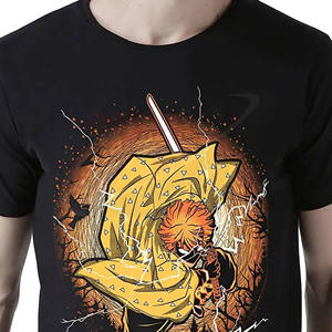 Camisetas de Hombre de Manga Corta Estampadas 100% Algodón, Ropa Casual de Color Negro, Impresión de Logotipo Personalizado, 220 GSM, Nueva Colección de Alta Calidad - Product Image 5